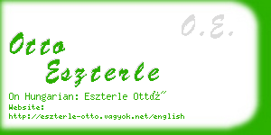 otto eszterle business card